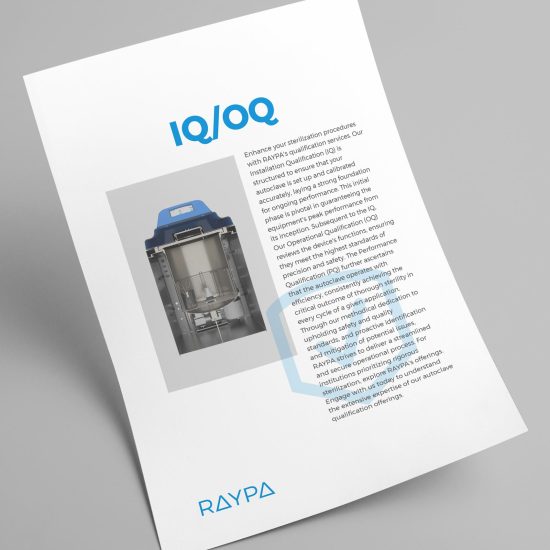 Documentation IQ-OQ pour l’autoclave TLV de RAYPA