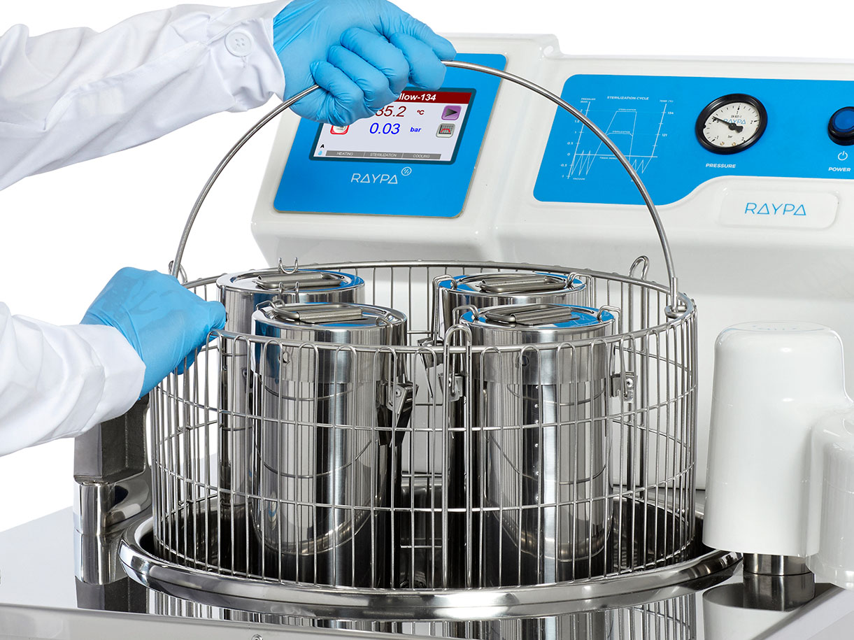 Autoclave per il trattamento dei terreni agricoli di qualità certificata.