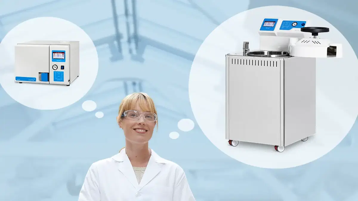 Autoclave vertical vs horizontal de sobremesa