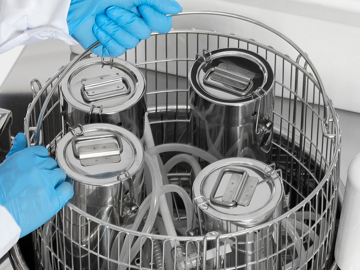 Autoclave para laboratorio de biotecnología